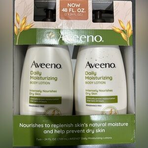 Aveeno Daily Moisturizing Body Lotion  2x24oz/ New With NO Box